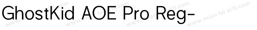GhostKid AOE Pro Reg字体转换